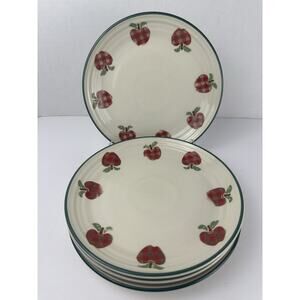 Applejack 7 3/4" Salad Plates Ingleman Design Set Of 3 International China